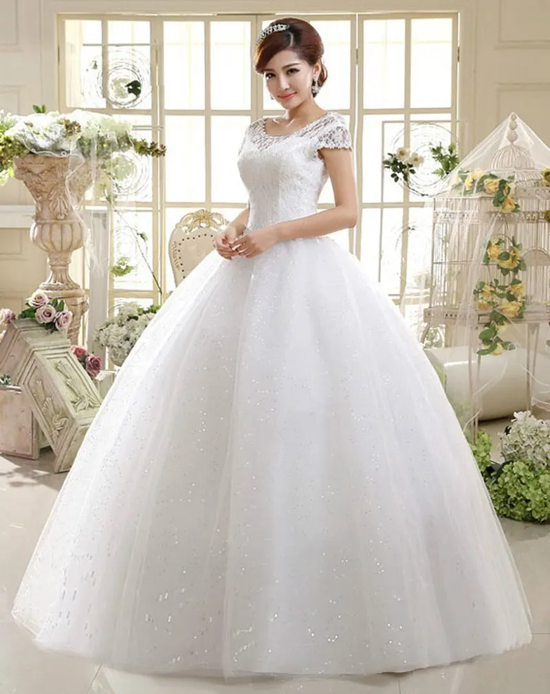 wedding dress floor length 4