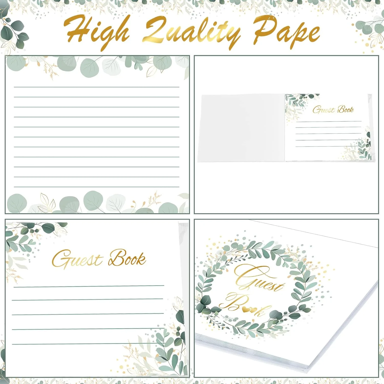 wedding guest book set 3