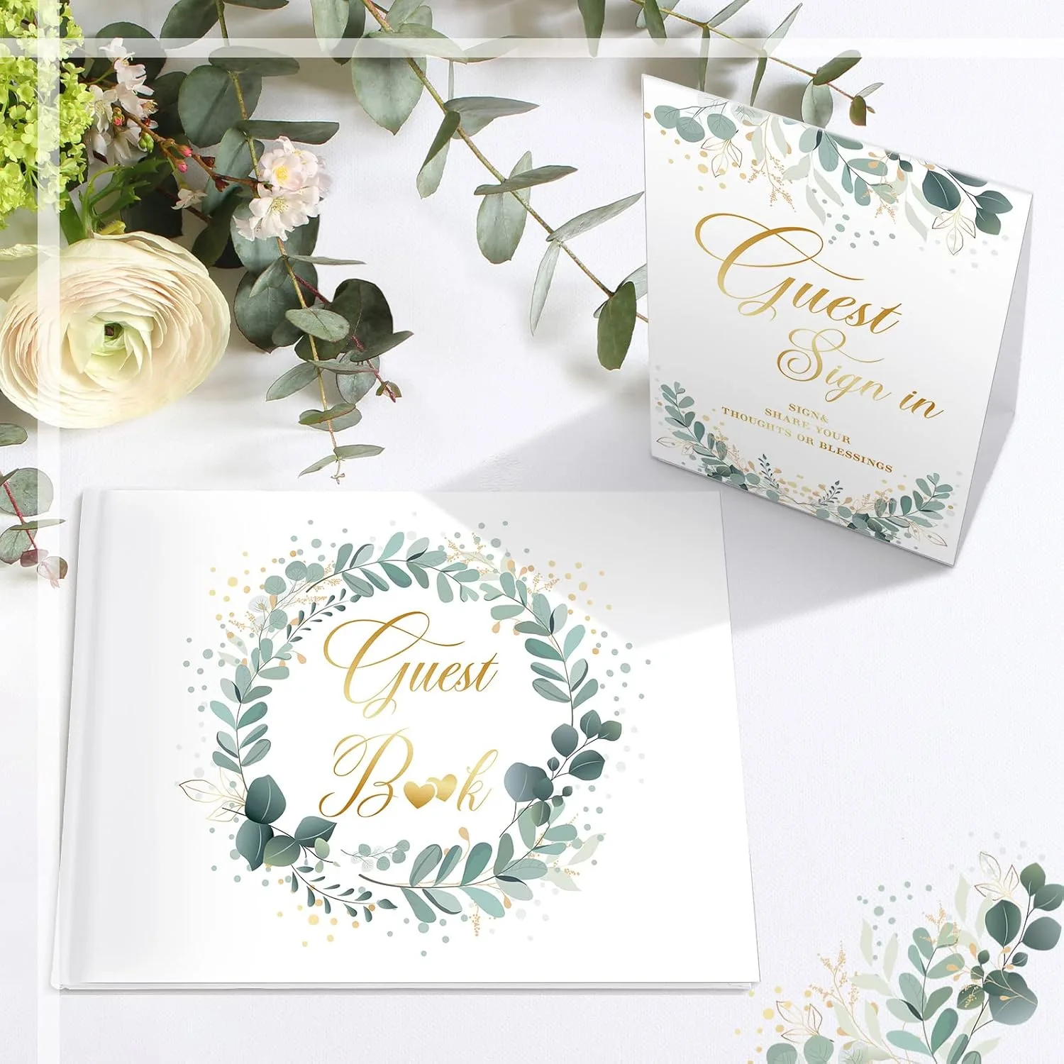 wedding guest book set 4