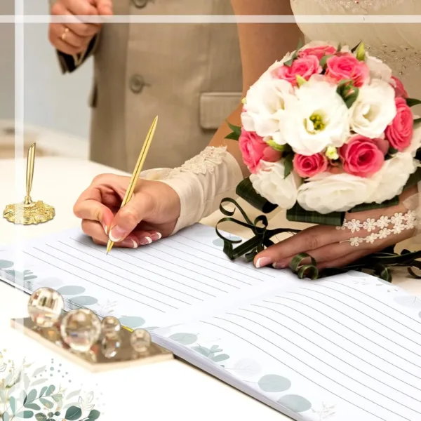 wedding guest book set 5