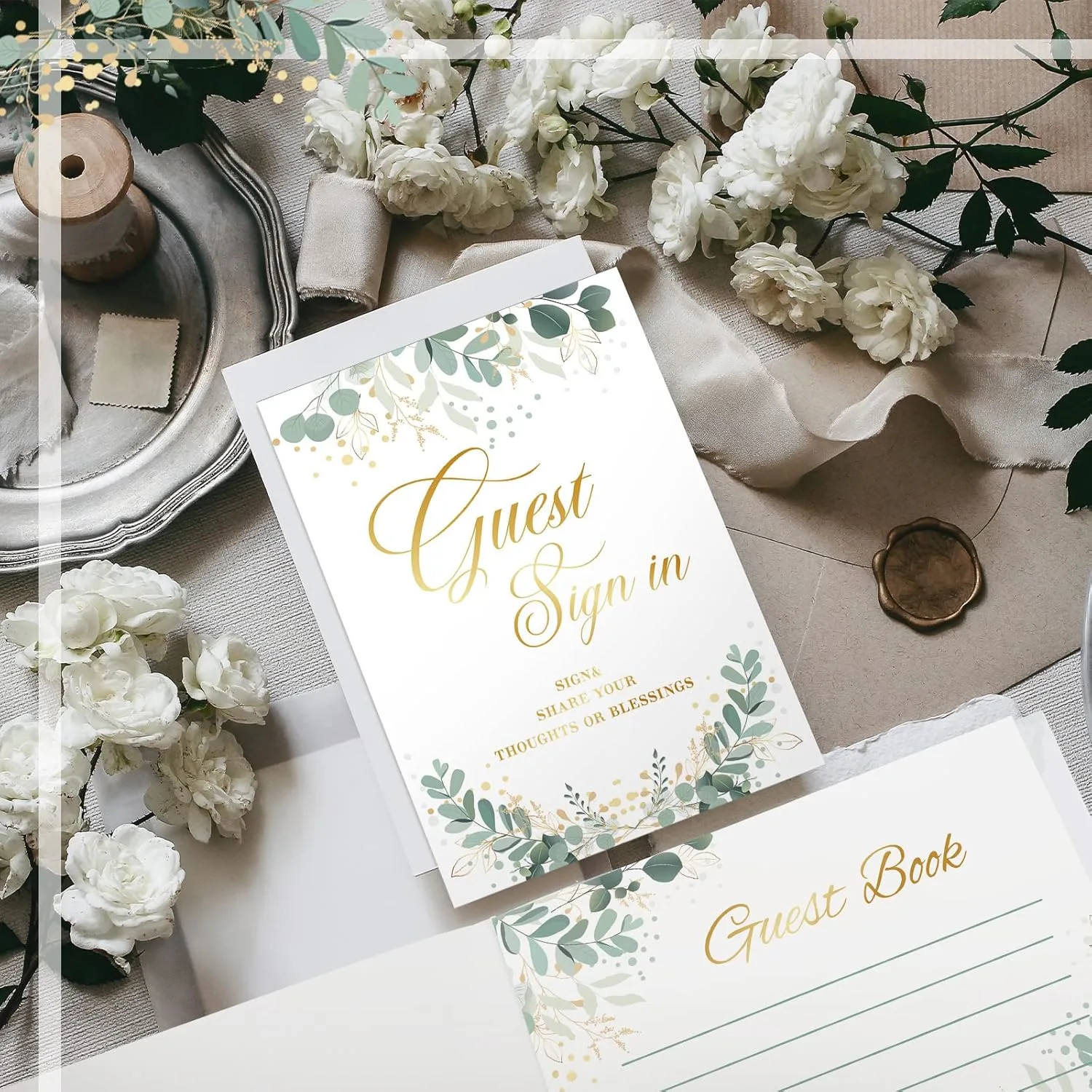 wedding guest book set 6