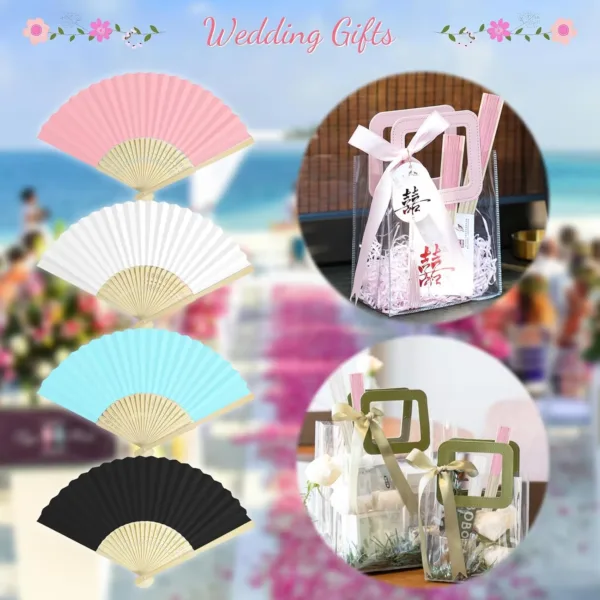 white folding hand fans 3