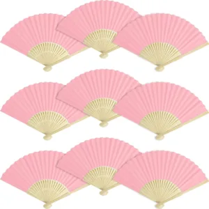 white folding hand fans 7