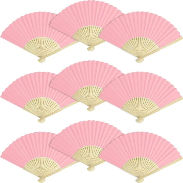 white folding hand fans 7