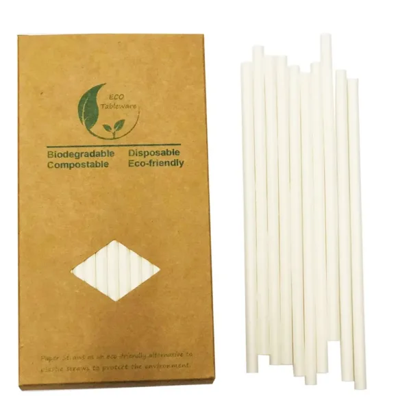 white paper straws 1