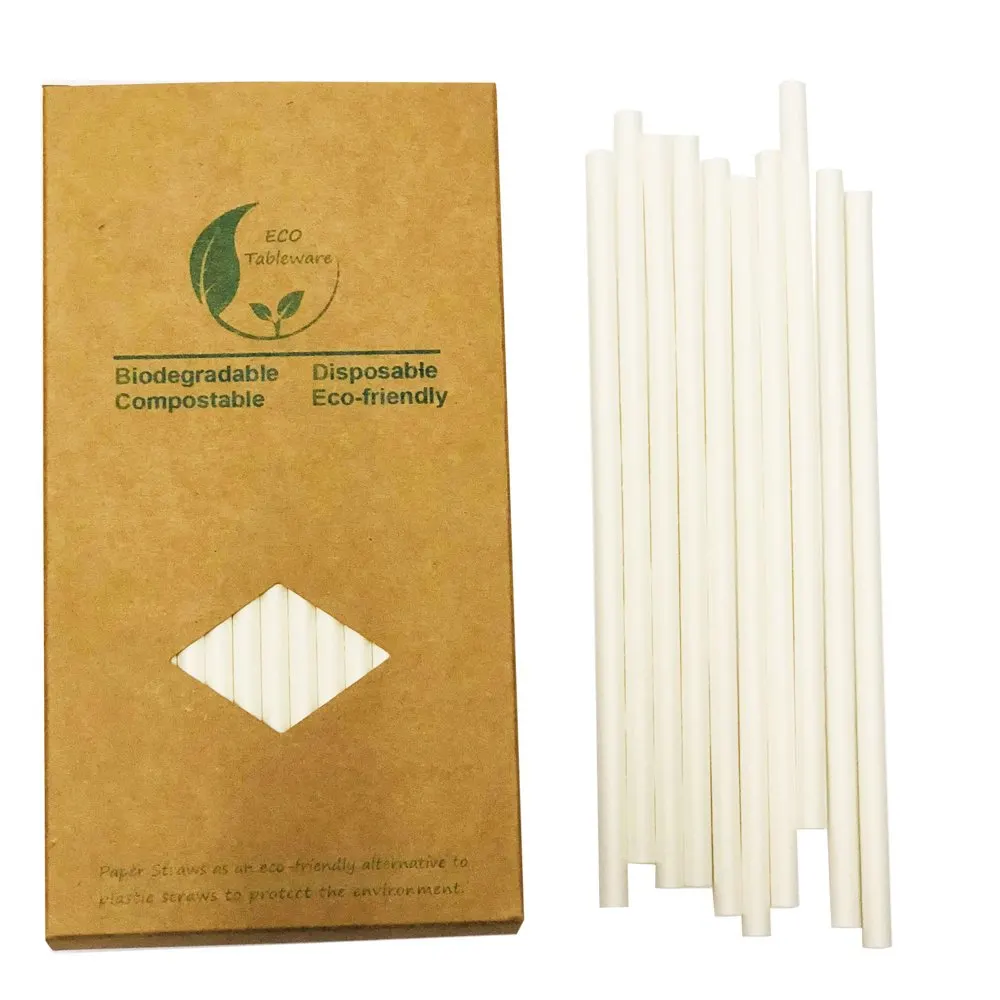 white paper straws 1