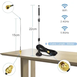 wifi antenna rp sma 7
