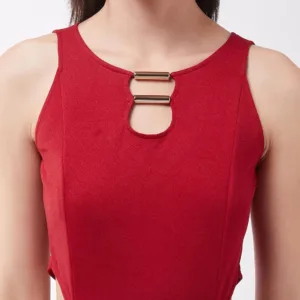 wine v neck jumpsuit 5