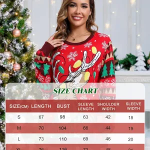 women christmas sweater reindeer 7