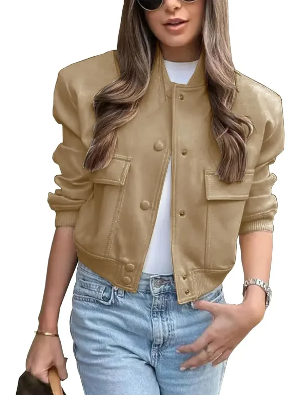 women cropped bomber jacket 1
