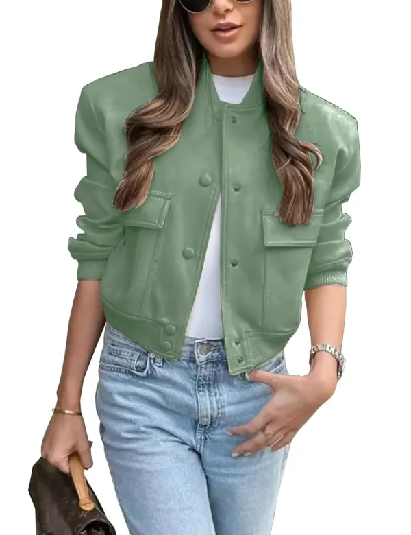 women cropped bomber jacket 6