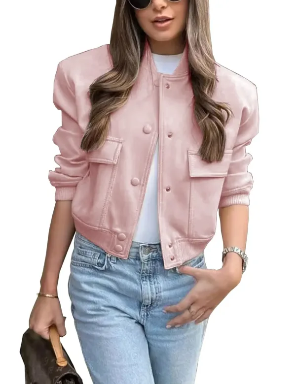 women cropped bomber jacket 7