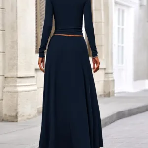 women outfit knit skirt 2