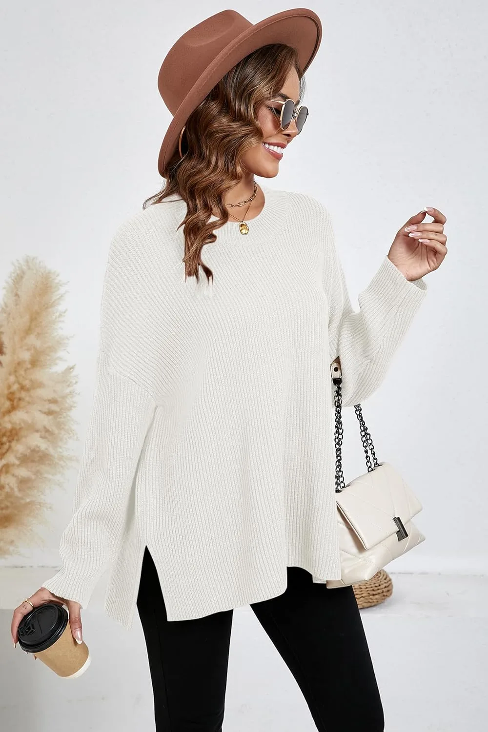 women oversized batwing sweater 4