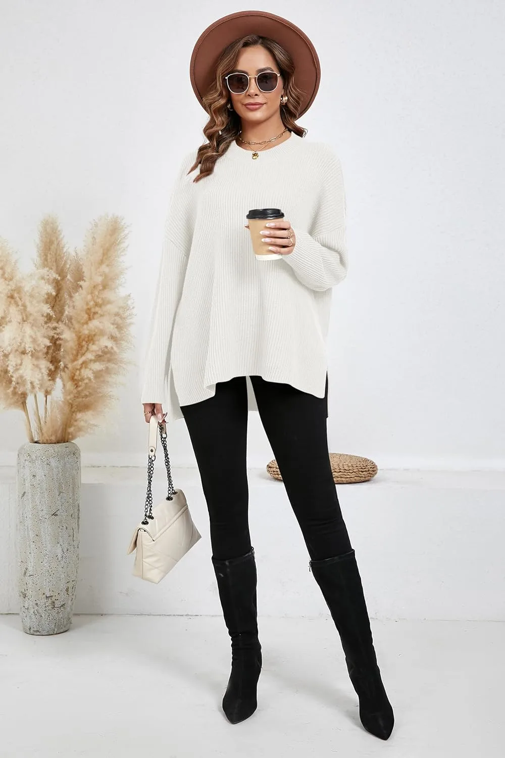 women oversized batwing sweater 6