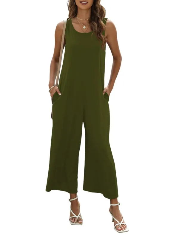 women sleeveless jumpsuit wide 4