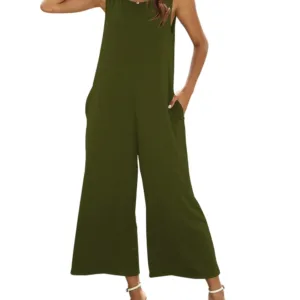 women sleeveless jumpsuit wide 5