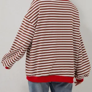 women striped oversized sweatshirt 6