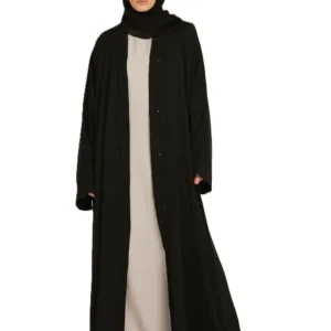 womens abaya open front 1