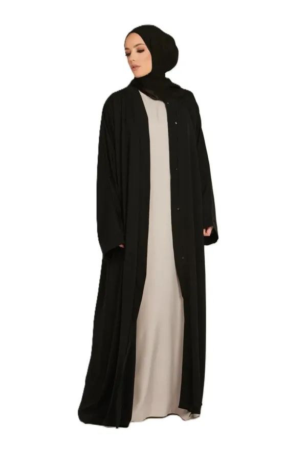 womens abaya open front 2