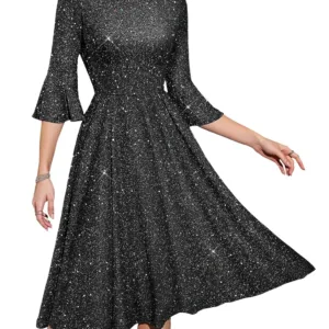 womens bell sleeve dress 1