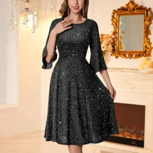 womens bell sleeve dress 2