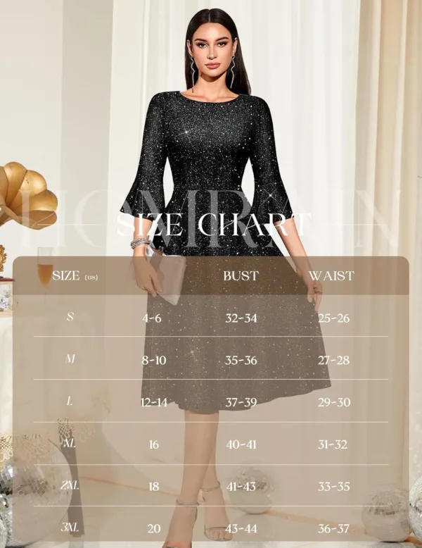 womens bell sleeve dress 4