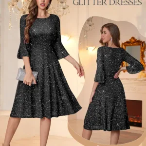 womens bell sleeve dress 7