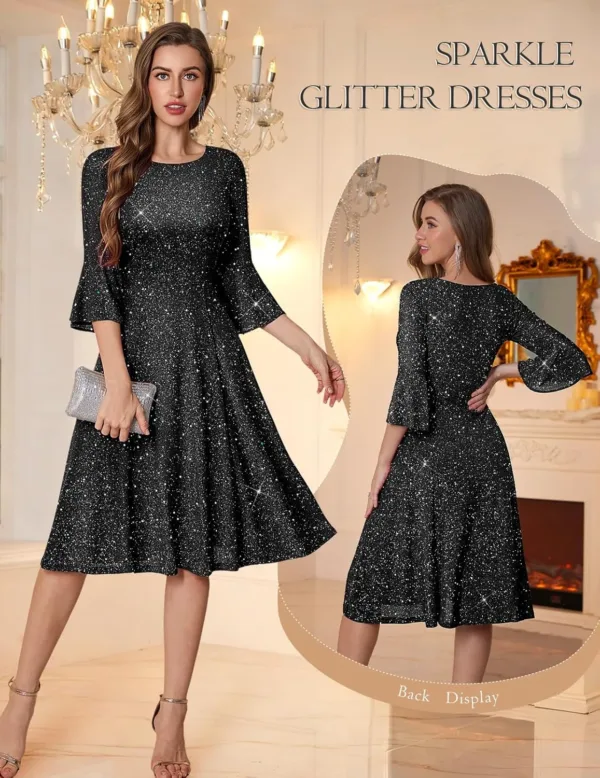 womens bell sleeve dress 7