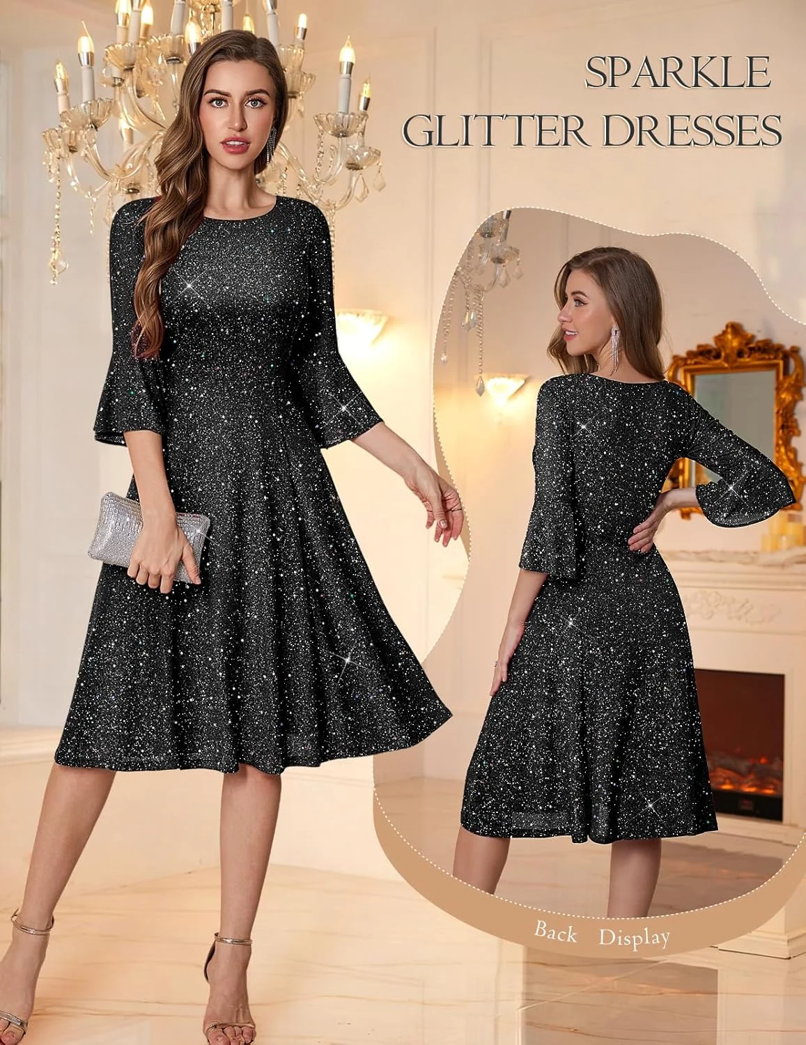 womens bell sleeve dress 7