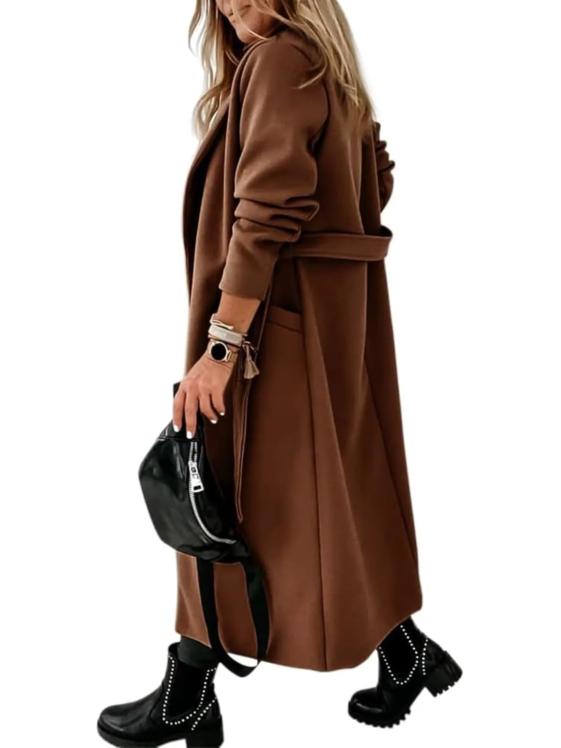 womens belted long coat 5