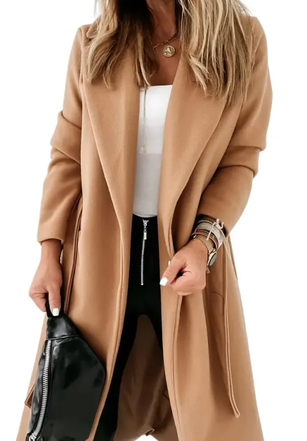 womens belted long coat 7