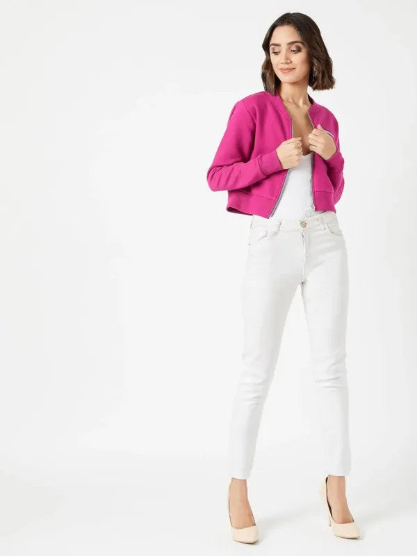 womens cotton crop jacket 2