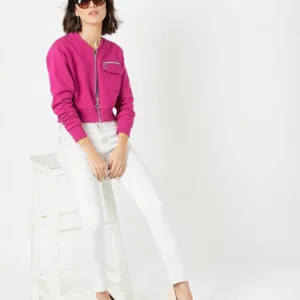 womens cotton crop jacket 6