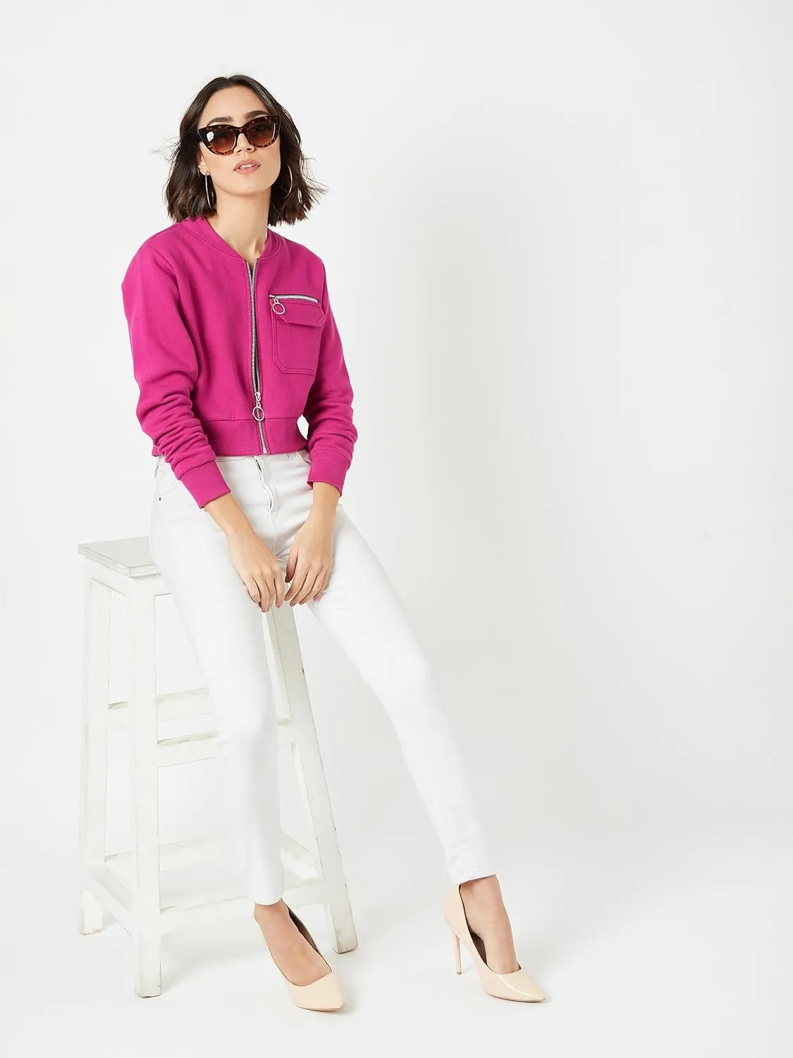 womens cotton crop jacket 6