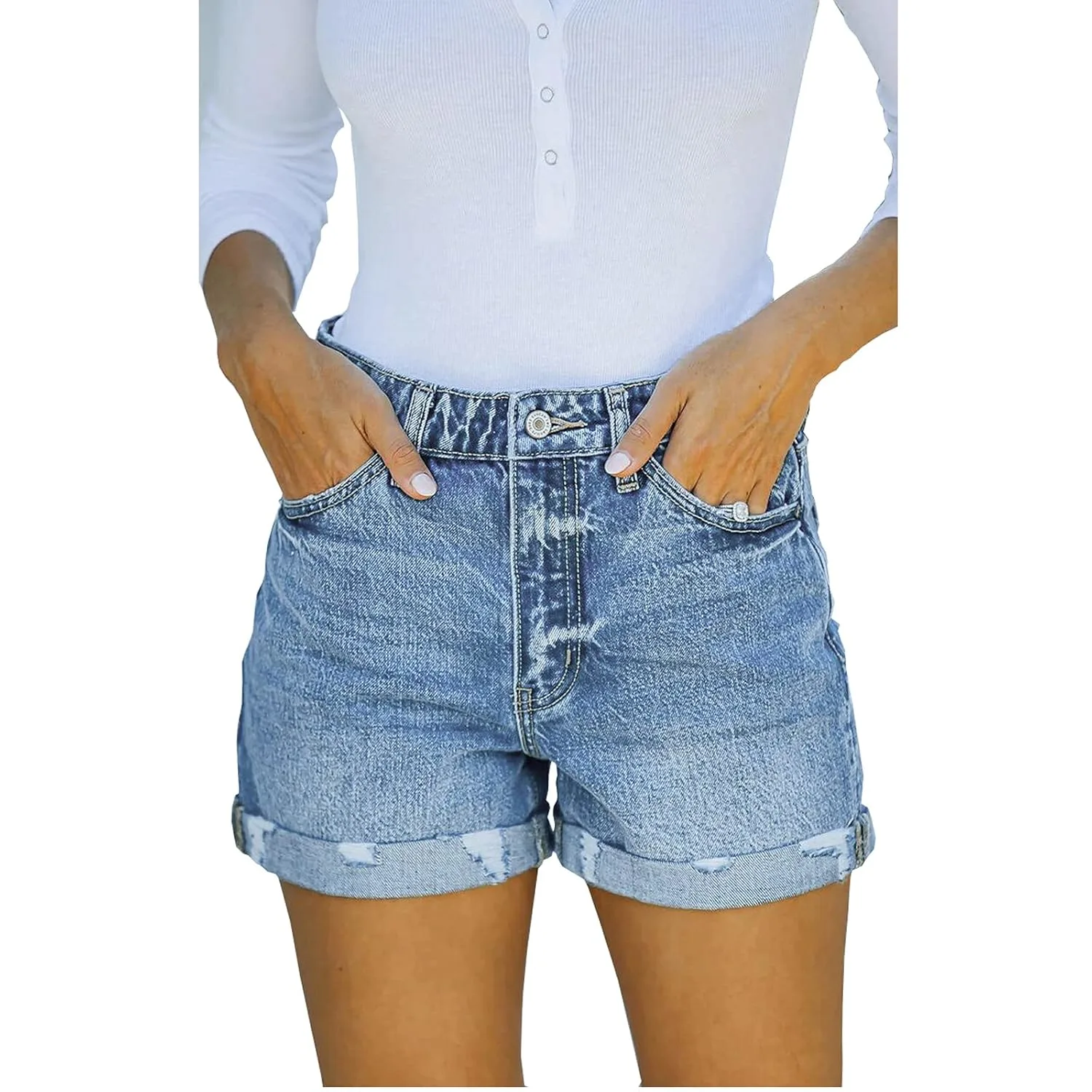 womens denim shorts 7