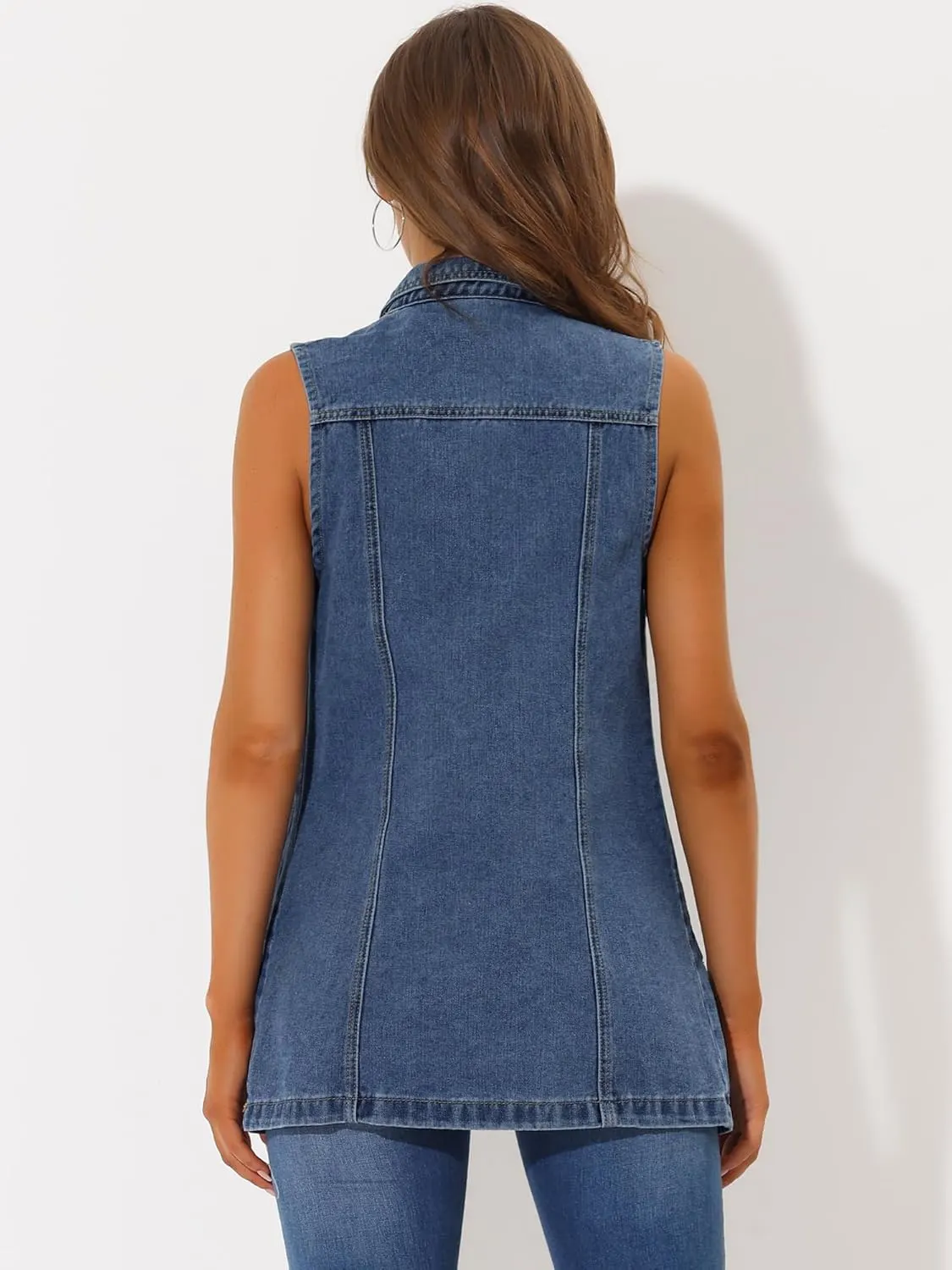 womens denim vest 4