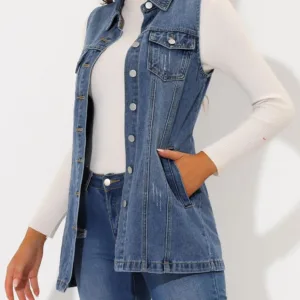womens denim vest 5