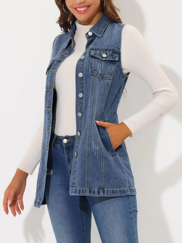 womens denim vest 5
