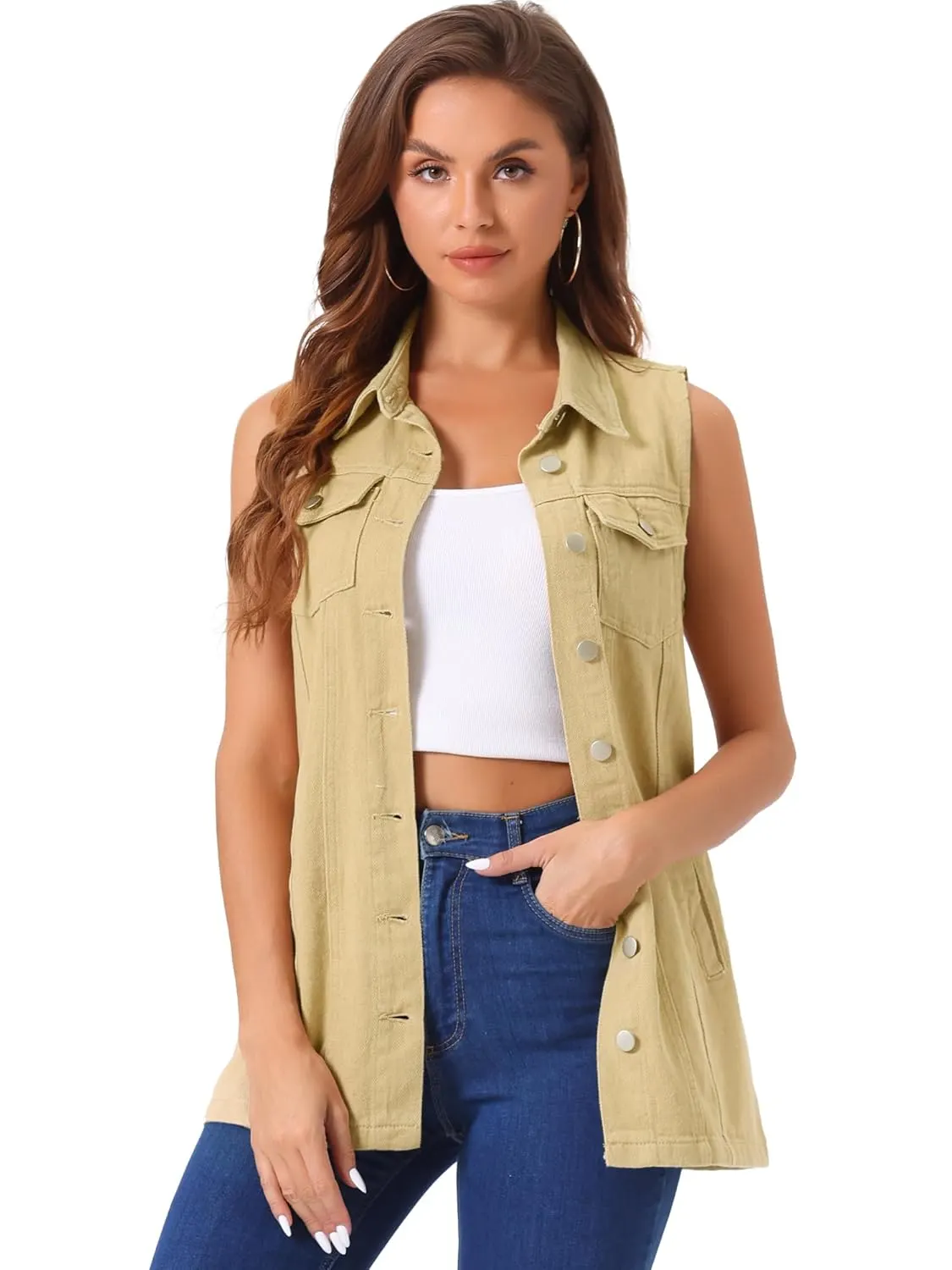 womens denim vest 7
