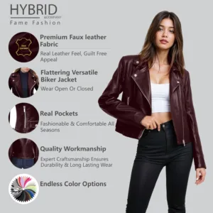 womens faux leather jacket 4
