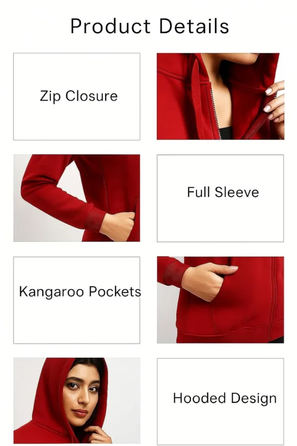 womens fleece hoodie 5