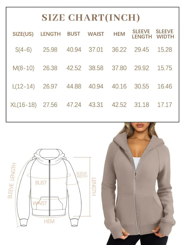 womens full zip hoodie 7