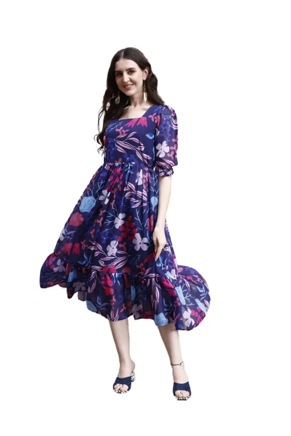 womens georgette floral maxi 1