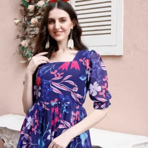 womens georgette floral maxi 4