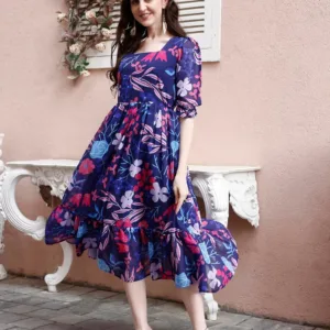 womens georgette floral maxi 7