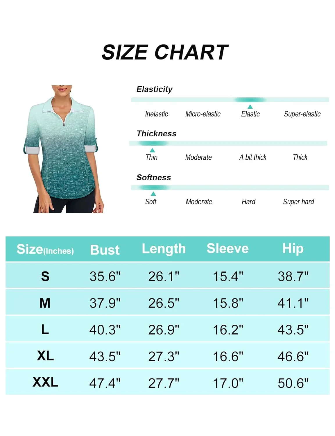 womens golf shirt zip 6