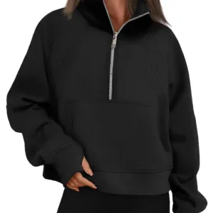 womens half zip fleece 1