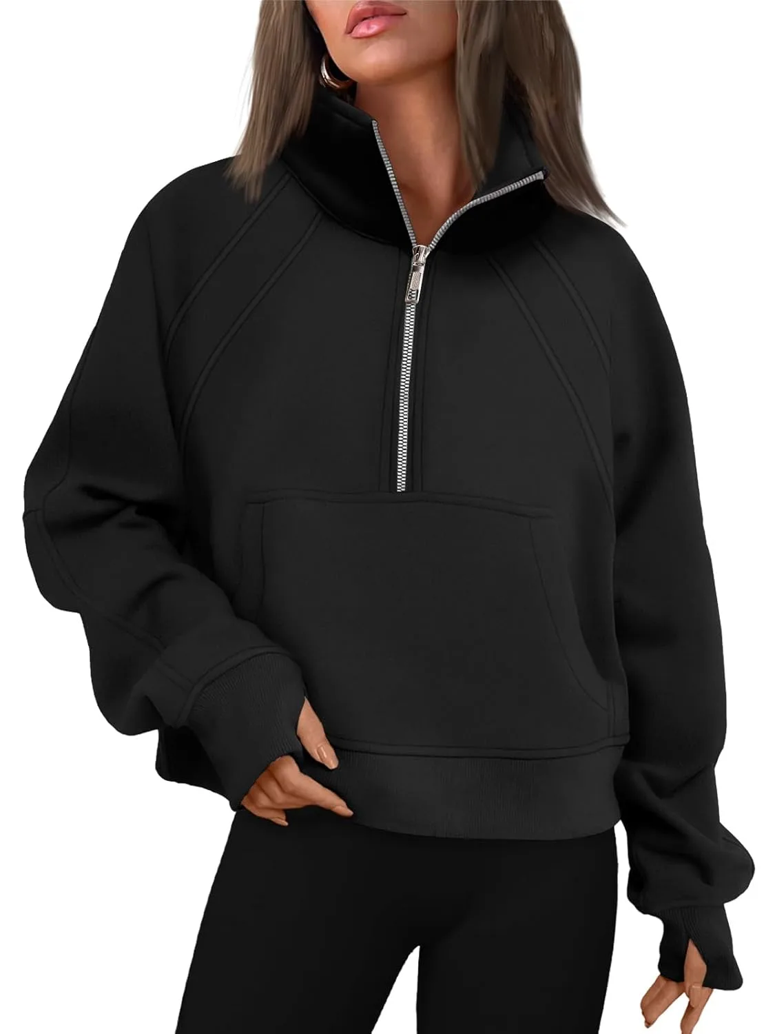 womens half zip fleece 1