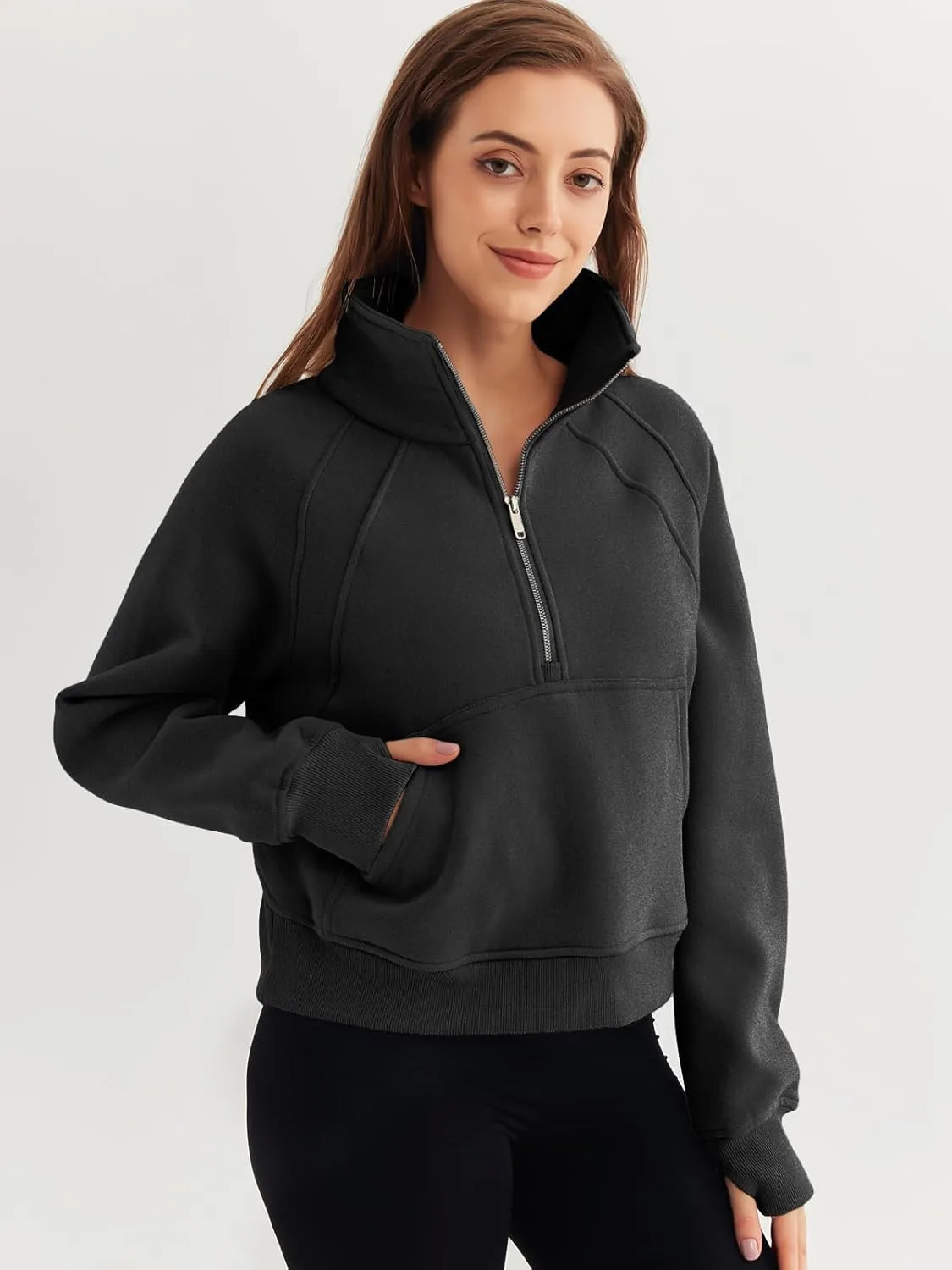 womens half zip fleece 2